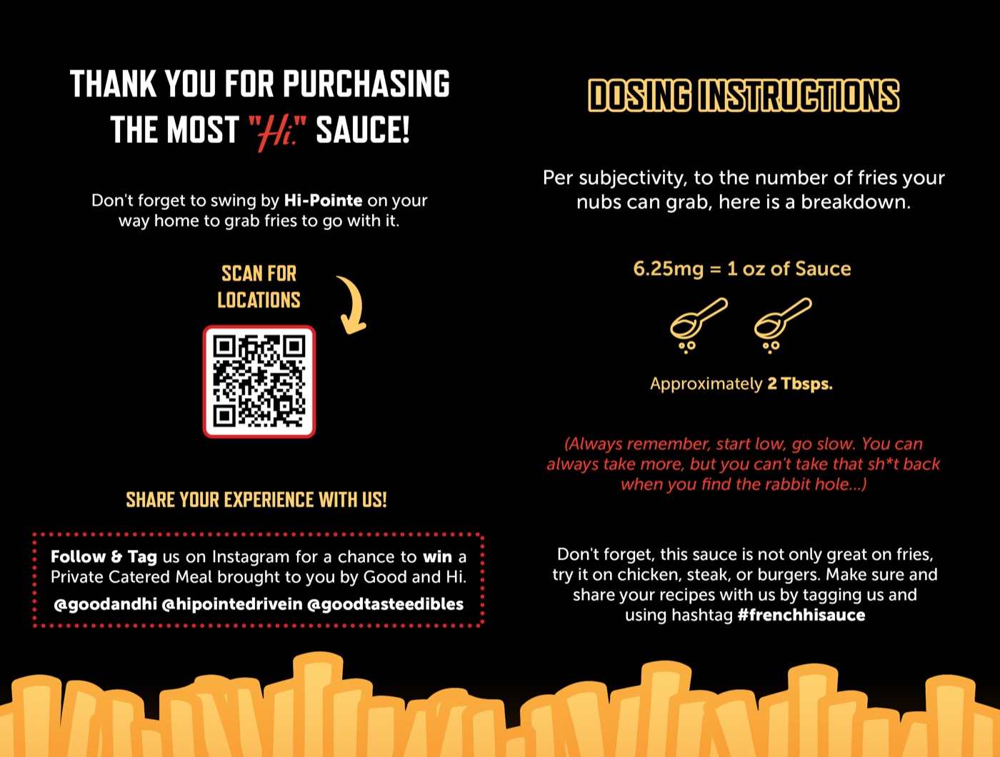 Sauce guide back
