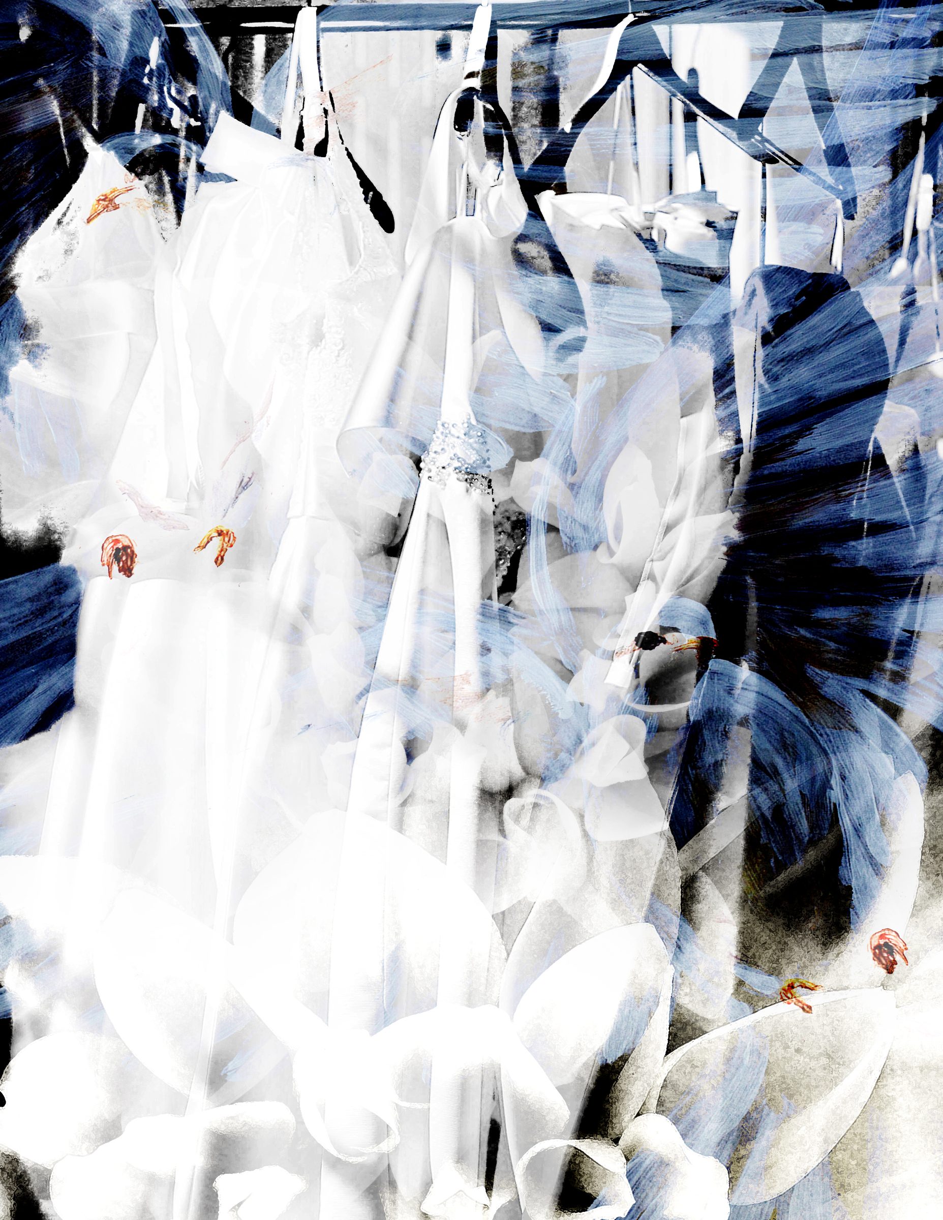 White collage