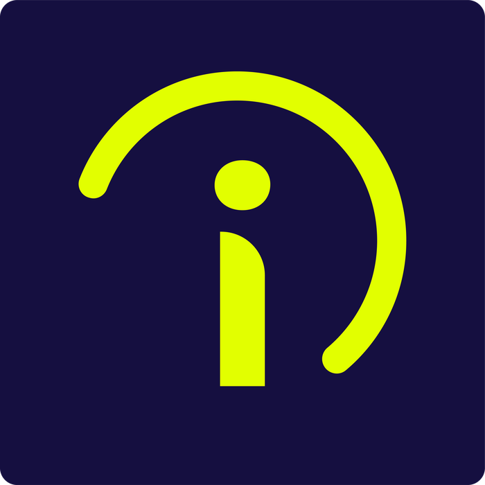 IntentOne primary icon, green, on purple