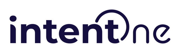 IntentOne wordmark, solid purple